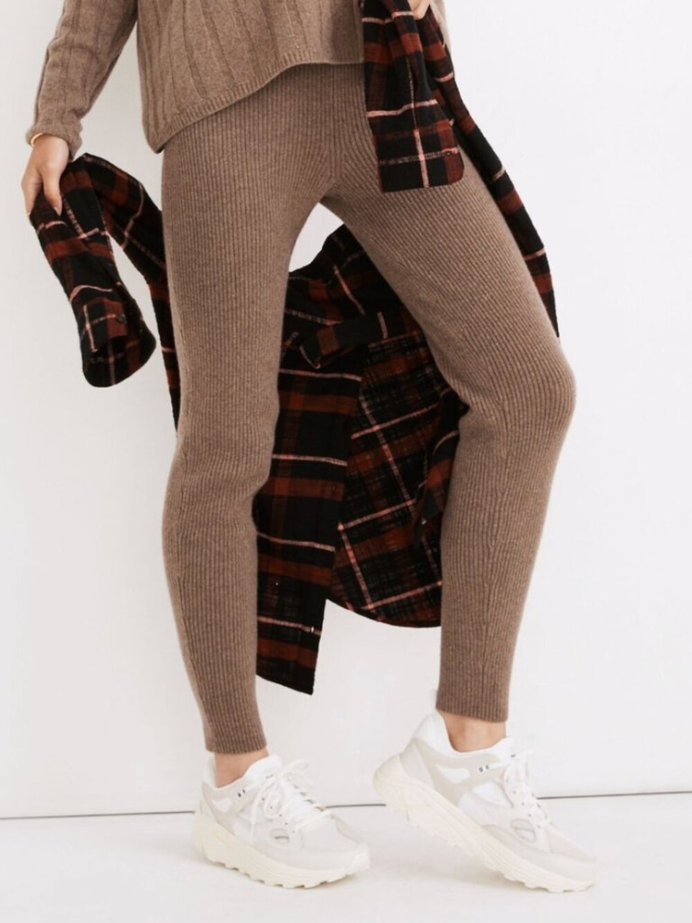 NEW Madewell (Re)sourced Cashmere High-Rise Sweater Leggings Size S